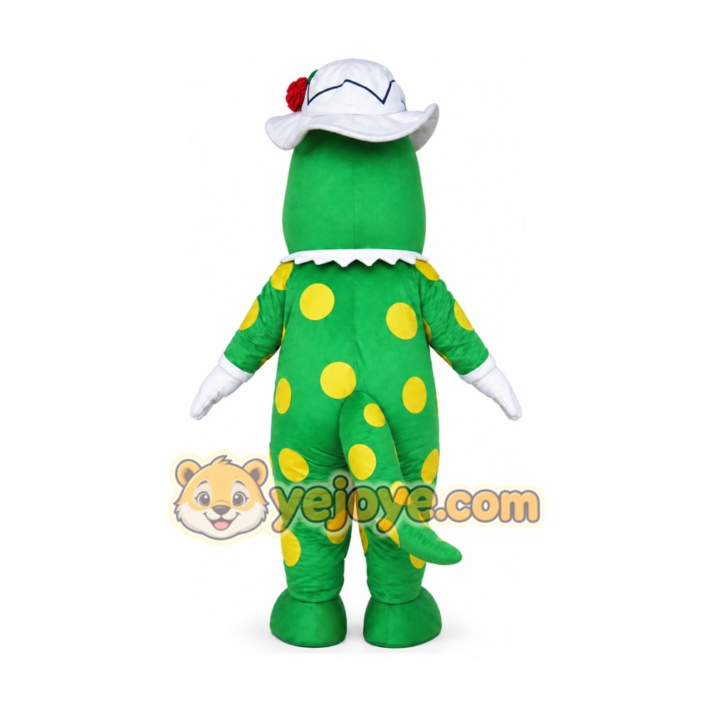 Green Dorothy Dinosaur Mascot Costume