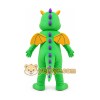 Green Dragon Cartoon Mascot Costume Green Dragon Cartoon Mascot Costume