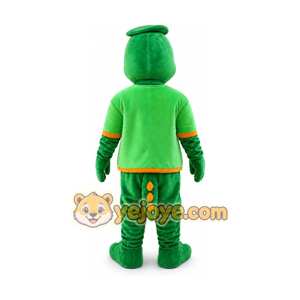 Green Dragon Dinosaur Dino Mascot Costume Green Dragon Dinosaur Dino Mascot Costume