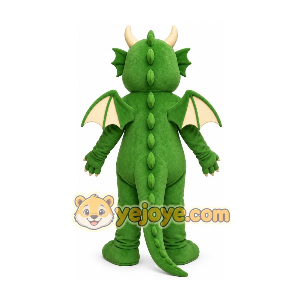Green Dragon Mascot Costume Green Dragon Mascot Costume