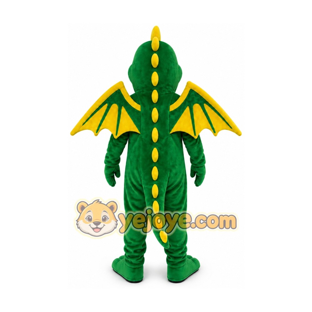 Green Dragon Mascot Costume Green Dragon Mascot Costume