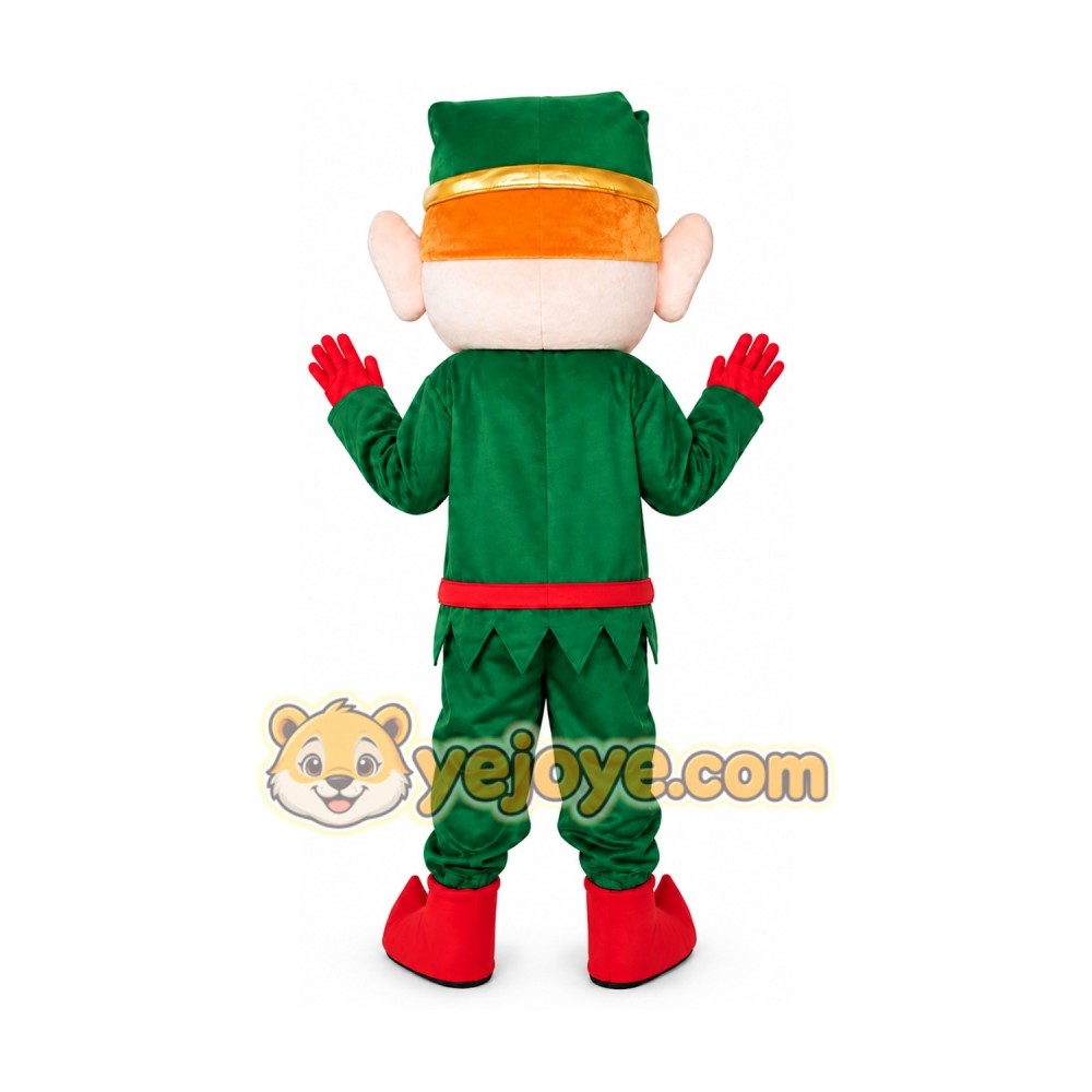 Green Dress Boy Mascot Costume Green Dress Boy Mascot Costume