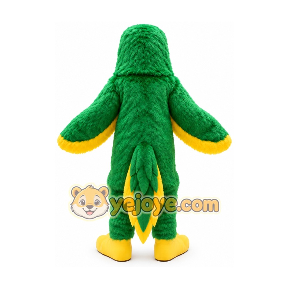 Green Plush Parrot Mascot Costume Bird Green Plush Parrot Mascot Costume Bird