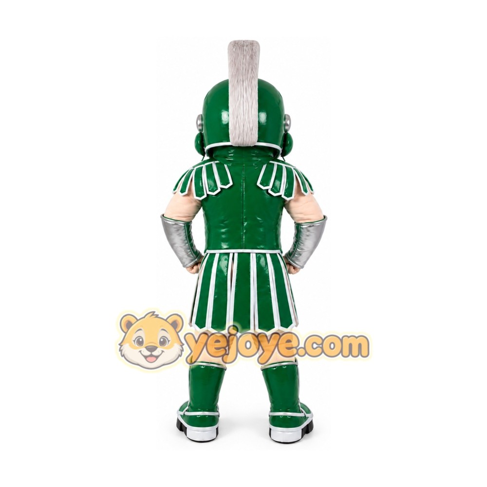 Green Titan Spartan Trojan Knight Mascot Costume