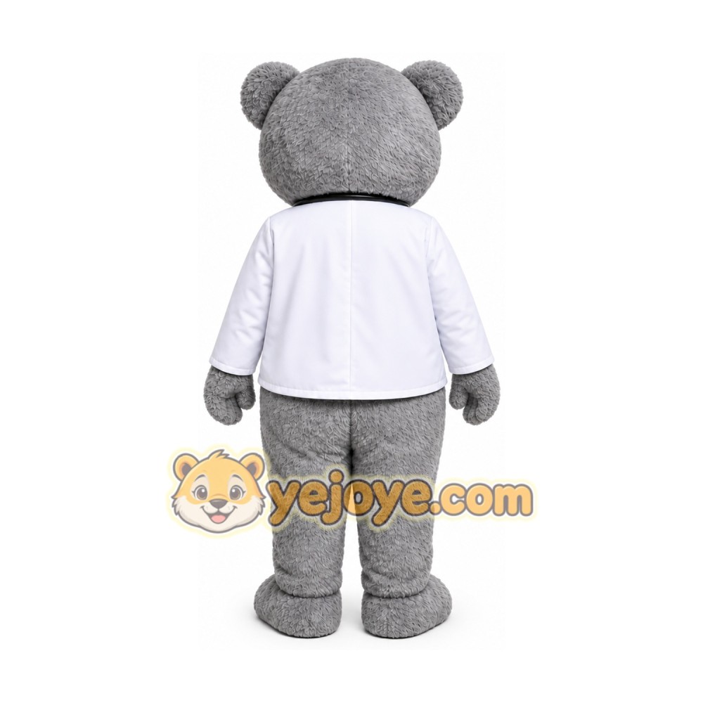 Grey Bear Mascot Costumes Grey Bear Mascot Costumes