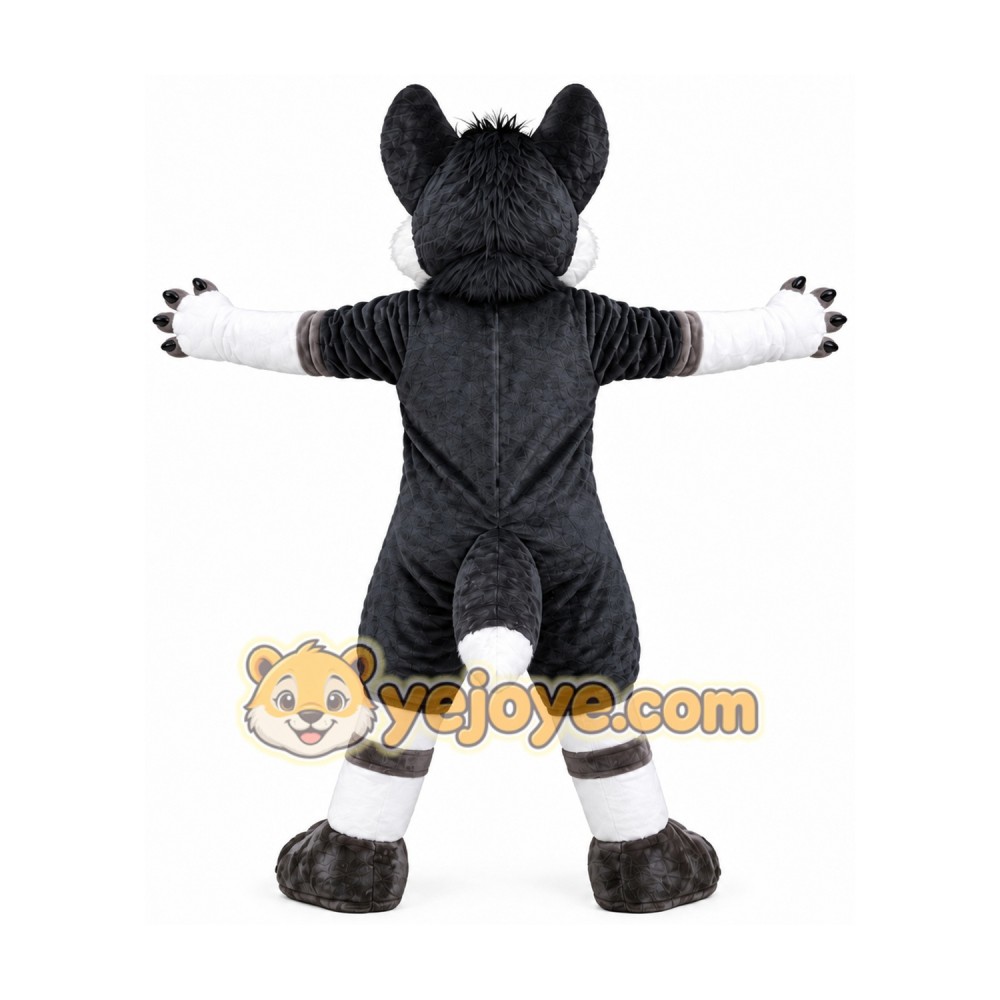 Grey Dog Husky Dog Mascot Costume