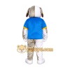 Grey Dog Mascot Costume for Adult