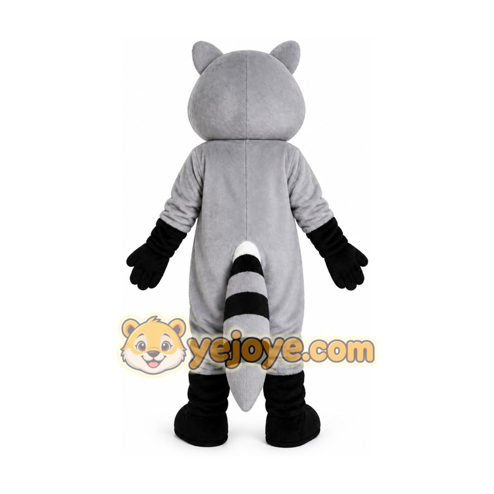 Grey Raccoon Mascot Costume Grey Raccoon Mascot Costume