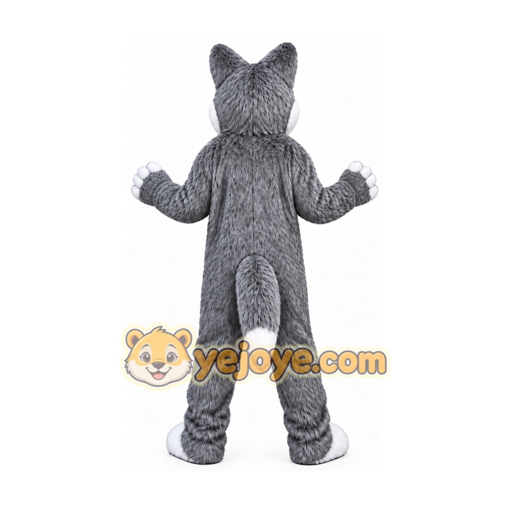 Grey Wolf Mascot Costume for Adult Grey Wolf Mascot Costume for Adult