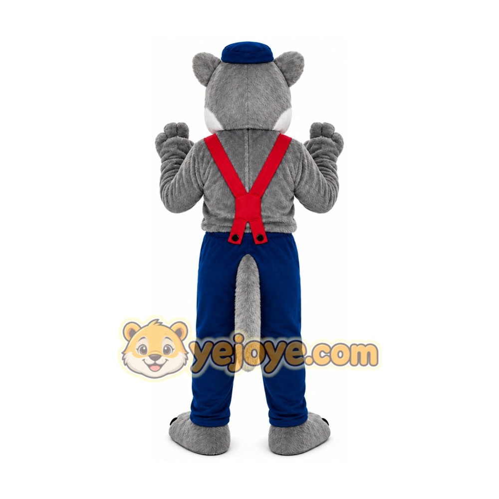 Grey Wolf Mascot Costume