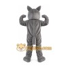 Grey Wolf Timberjack Mascot Costume Grey Wolf Timberjack Mascot Costume