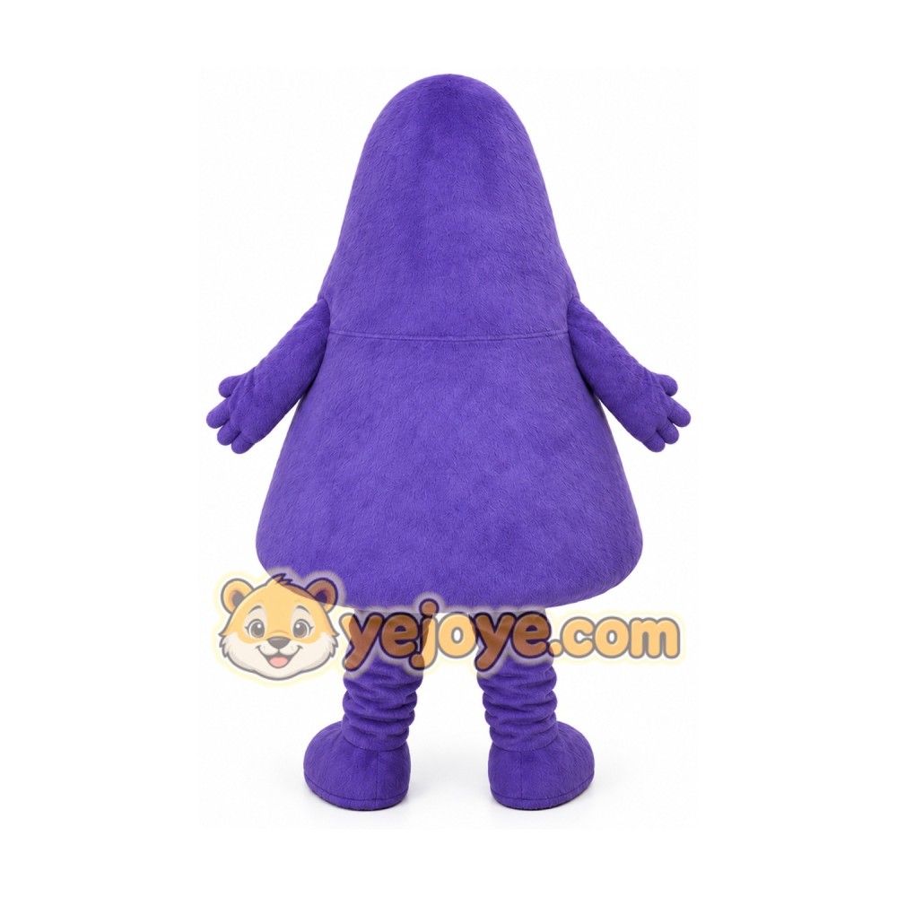 Grimace Purple Monster Mascot Costume Grimace Purple Monster Mascot Costume