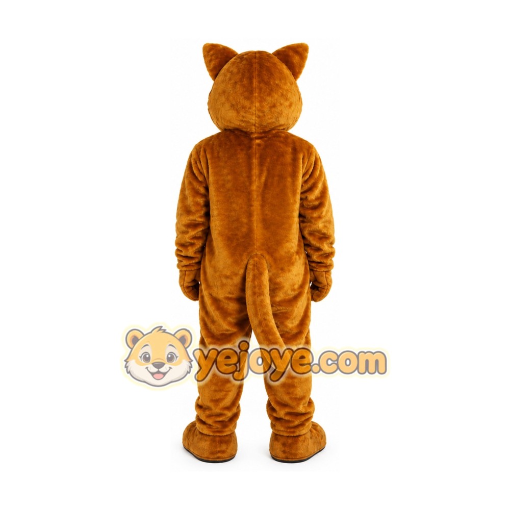Halloween Brown Cat Mascot Costume Halloween Brown Cat Mascot Costume