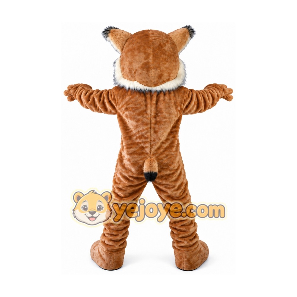 Halloween Brown Tiger Cat Mascot Costume