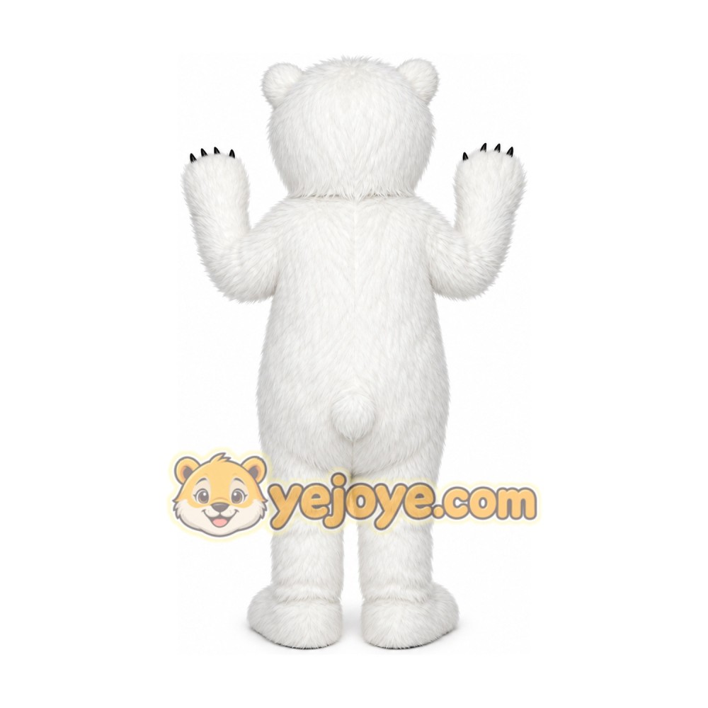 Halloween Polar Bear Mascot Costume Cosplay Party