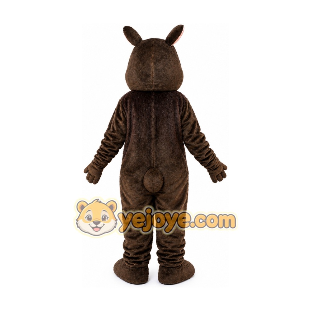 Brown Rabbit Mascot Costume Brown Rabbit Mascot Costume