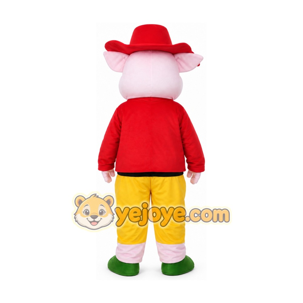 Happy Pig Mascot Costume for Adults