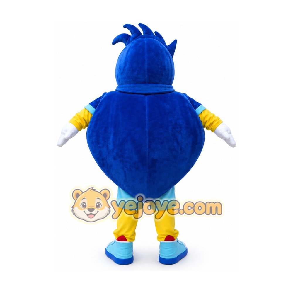 Heart Hero Mascot Costume Heart Hero Mascot Costume