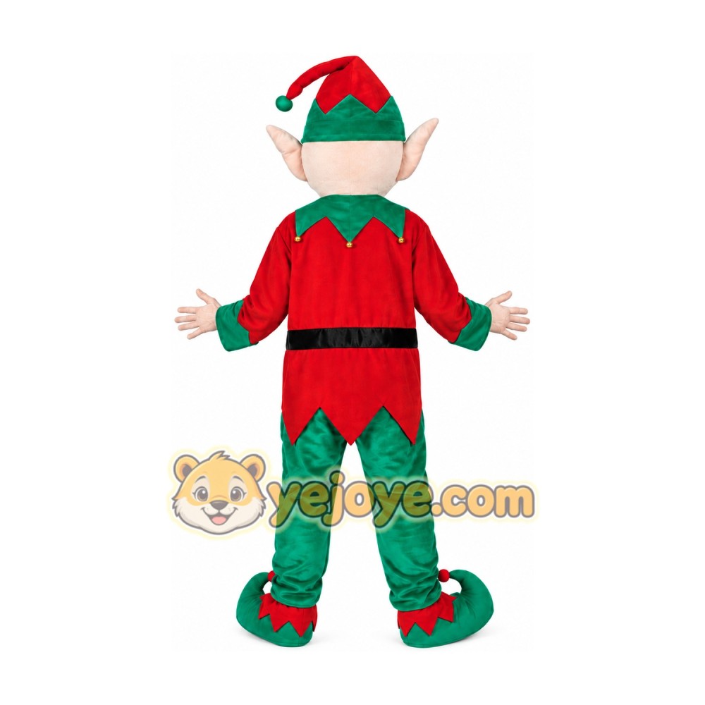 Helmet Elf Full Body Mascot Costume Cartoon Helmet Elf Full Body Mascot Costume Cartoon