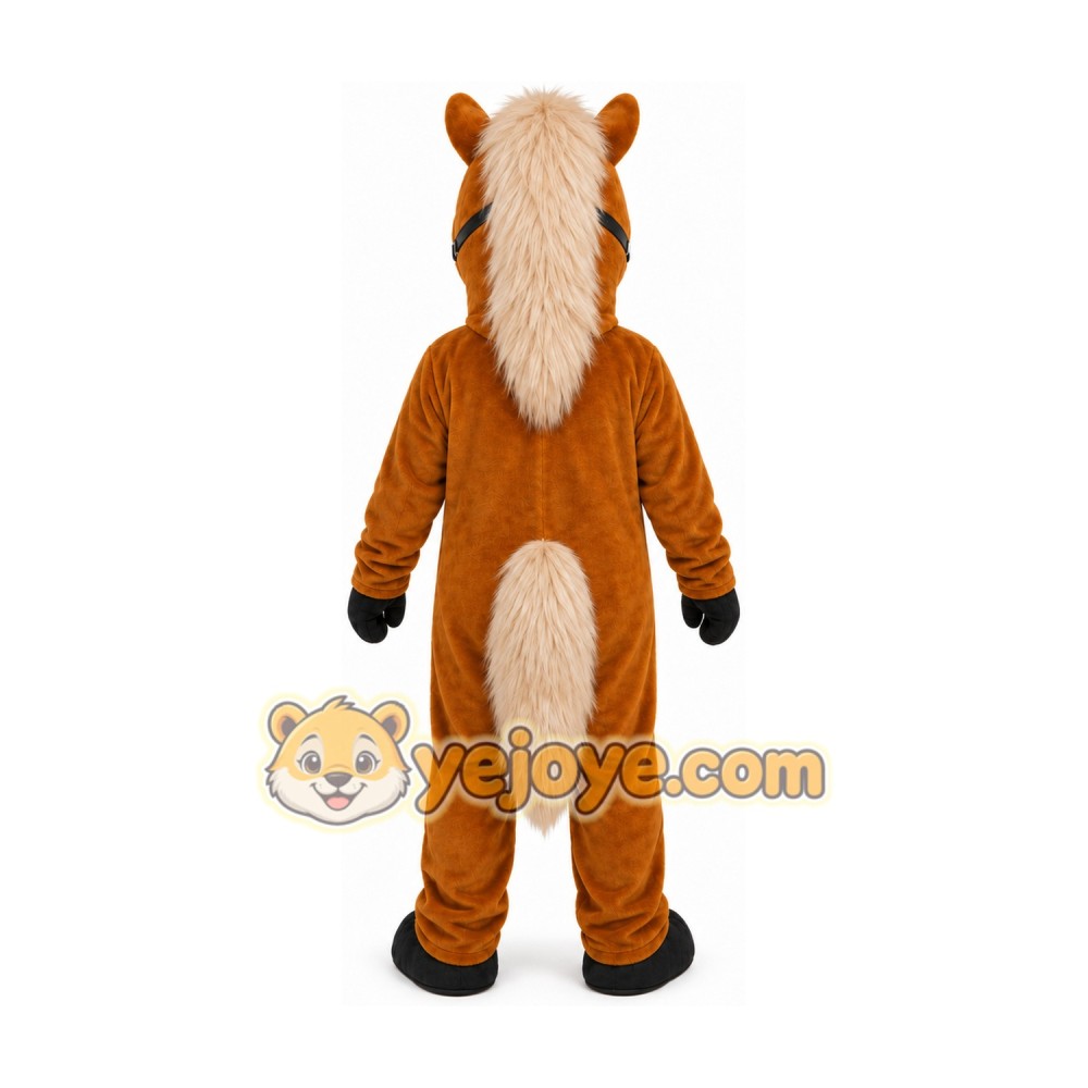 Horsen Cartoon Mascot Costume Horsen Cartoon Mascot Costume