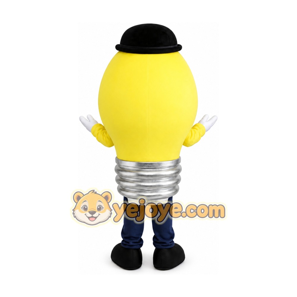Light Bulb Mascot Costume Cartoon Character