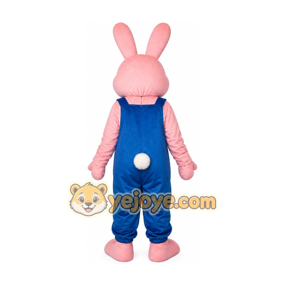 Light Pink Robbie Rabbit Mascot Costume Light Pink Robbie Rabbit Mascot Costume