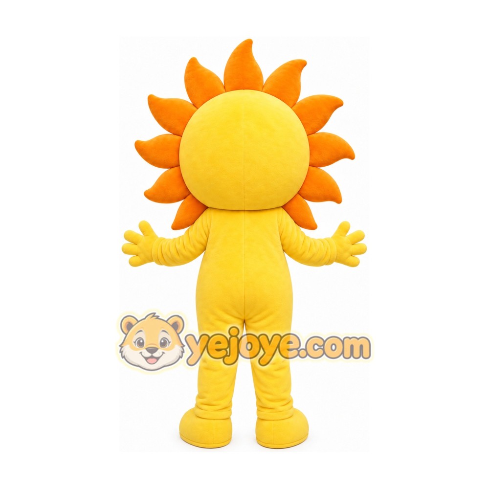 Yellow Sun Mascot Costume Yellow Sun Mascot Costume