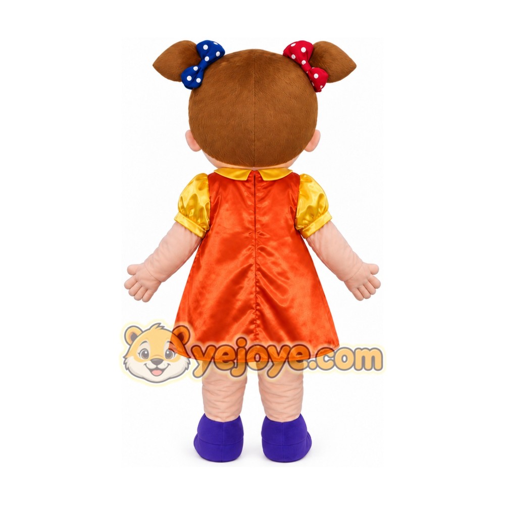 Little Girl Mascot Costume Little Girl Mascot Costume