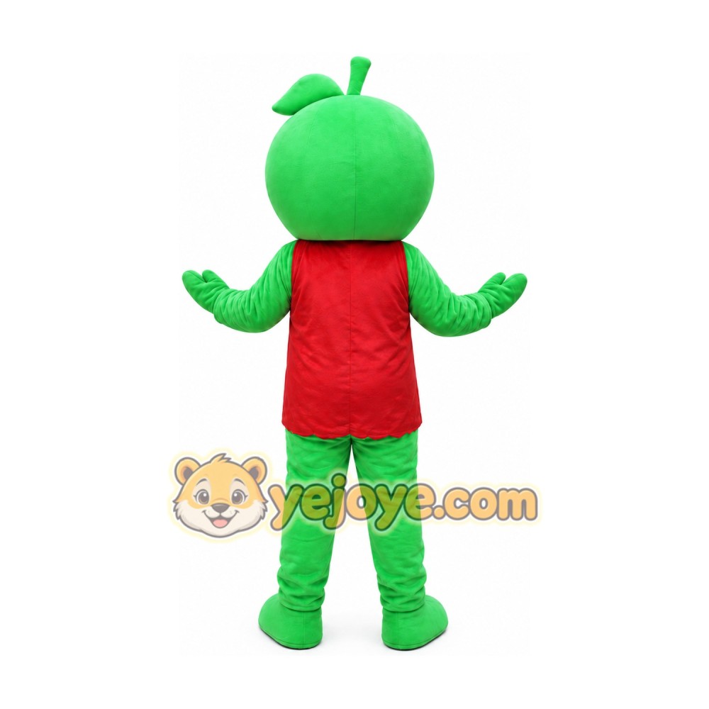 Little Green Apple Mascot Costume Little Green Apple Mascot Costume