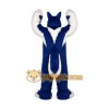 Long Hair Blue Wolf Mascot Costume for Adult Long Hair Blue Wolf Mascot Costume for Adult