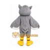 Long Hair Gray Owl Mascot Costume Adult Character Long Hair Gray Owl Mascot Costume Adult Character