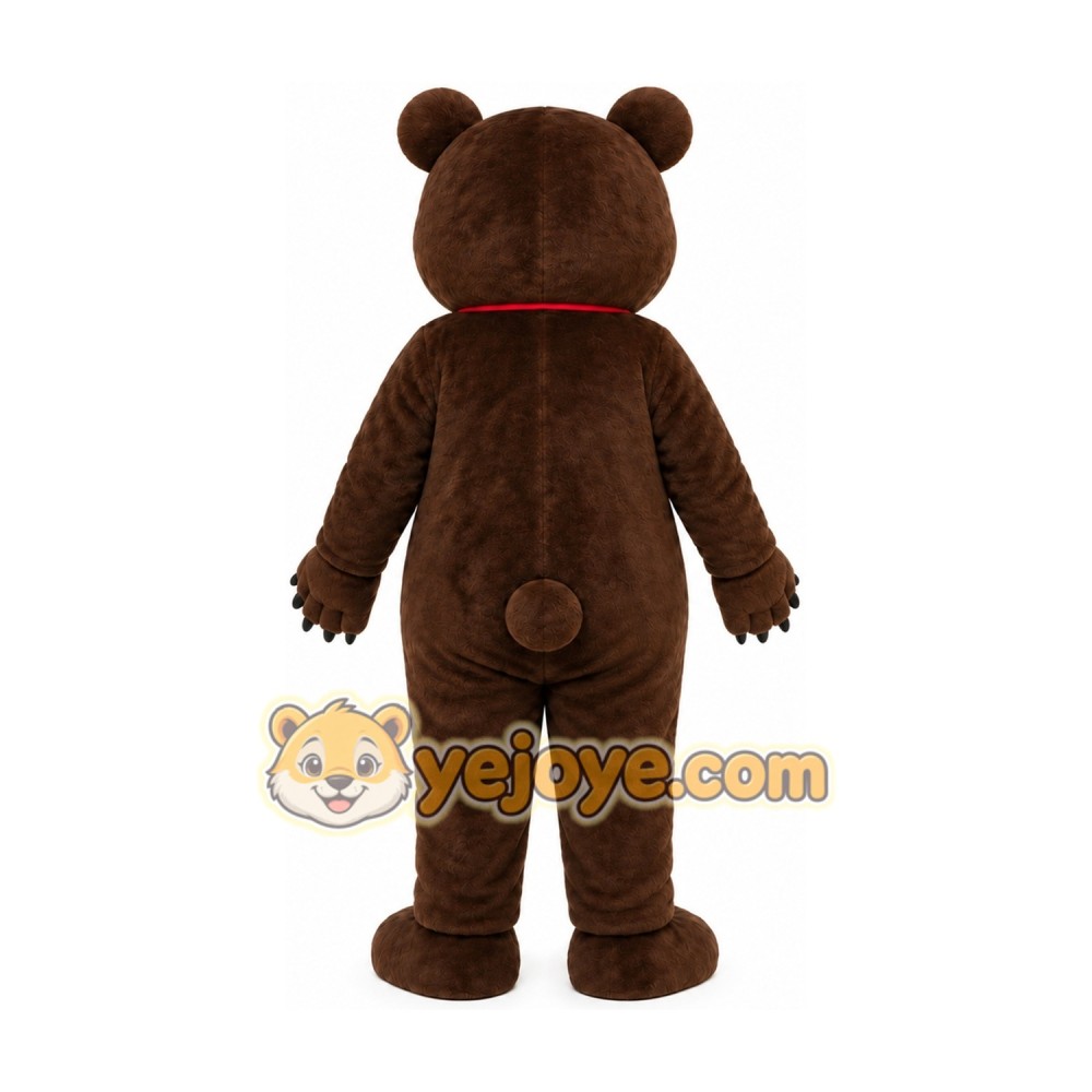 Bear Mascot Costume Dark Brown Bear Mascot Costume Dark Brown