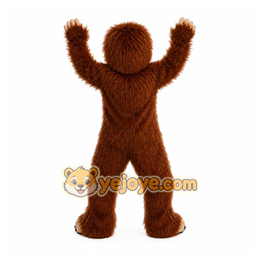 Long Hair Savage Mascot Costume Long Hair Savage Mascot Costume