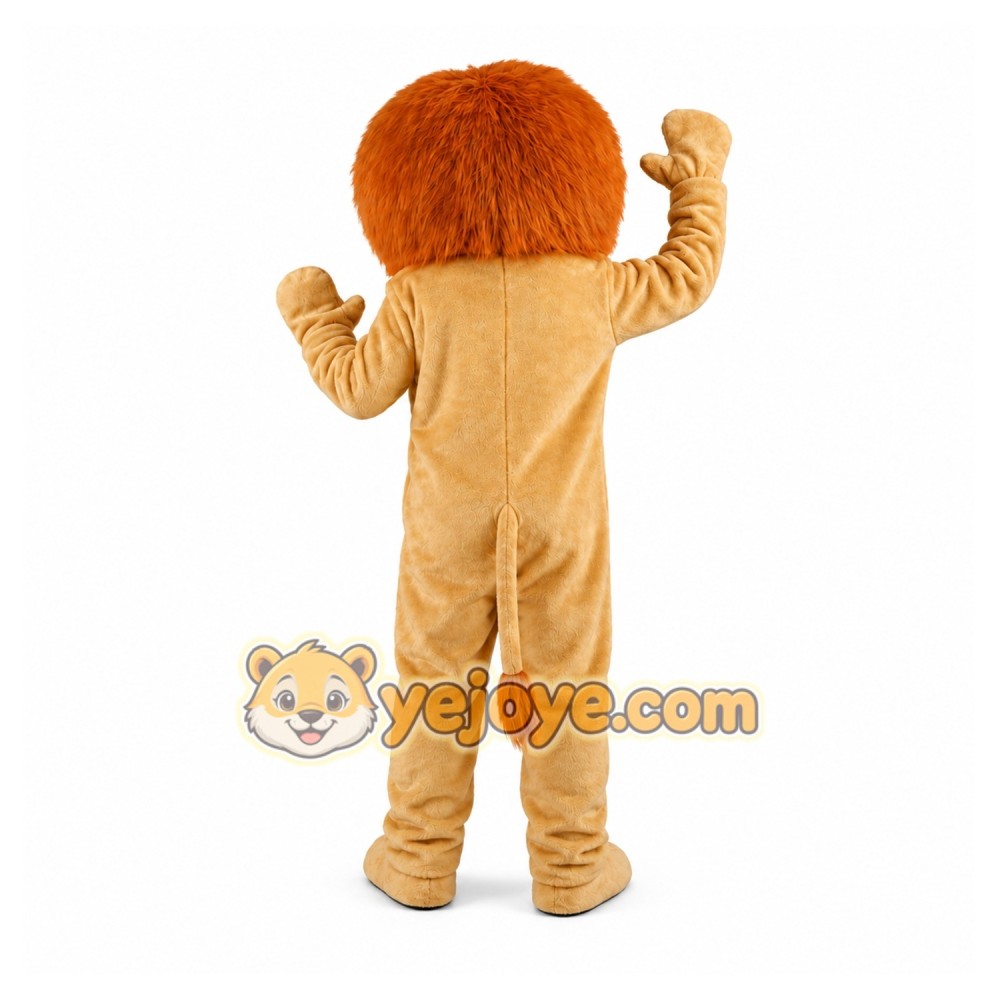 Long Hairs Brown Lion Mascot Costume Long Hairs Brown Lion Mascot Costume