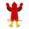 Long Hairy Red Eagle Mascot Costume for Adult