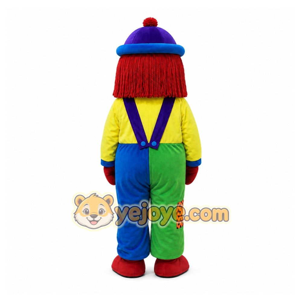 Mascot Costume for Adult Red Hair Clown Mascot Costume for Adult Red Hair Clown