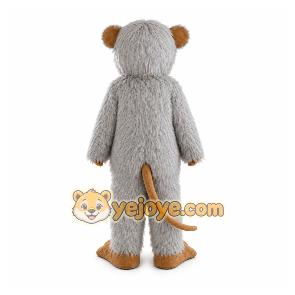 Mouse Gray Cartoon Mascot Costume