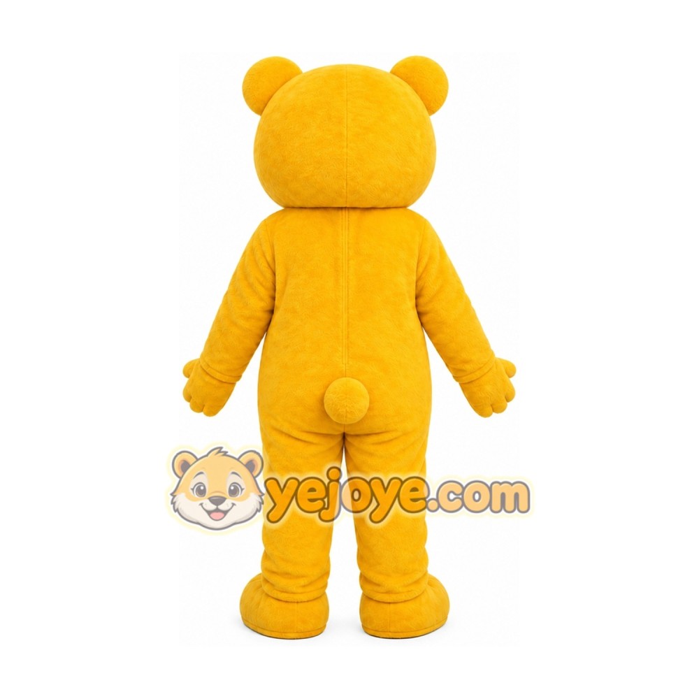 Bear Yellow Mascot Costume Bear Yellow Mascot Costume