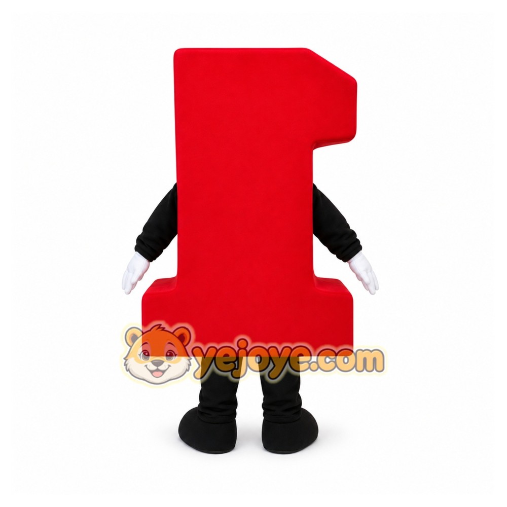 Number 1 Mascot Costume No.1 Number 1 Mascot Costume No.1