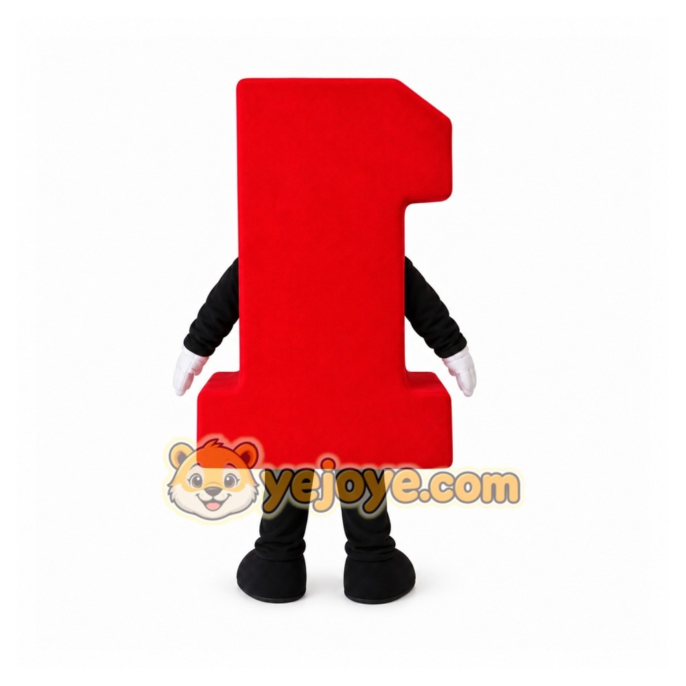 Number 1 Mascot Costume