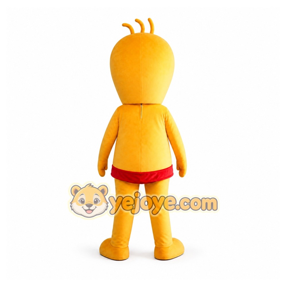 Orange Boy Mascot Costume Orange Boy Mascot Costume