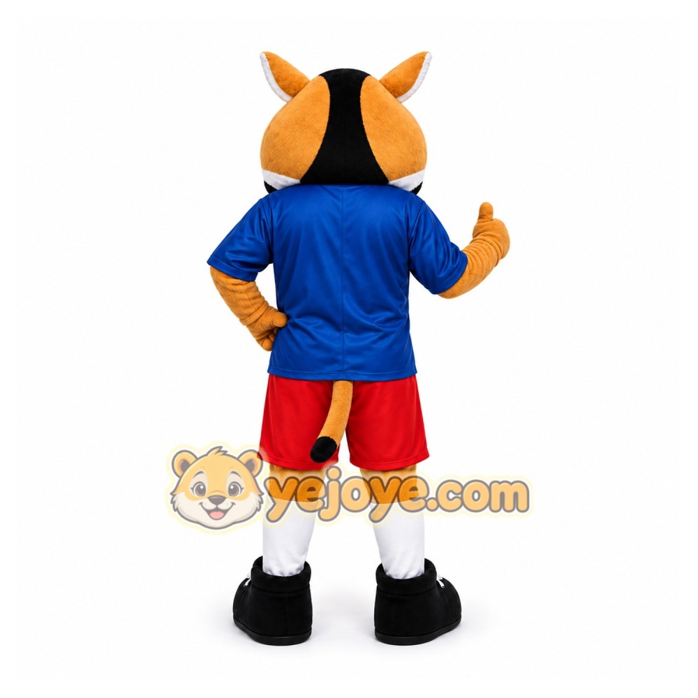Orange Striped Cat Mascot Costume