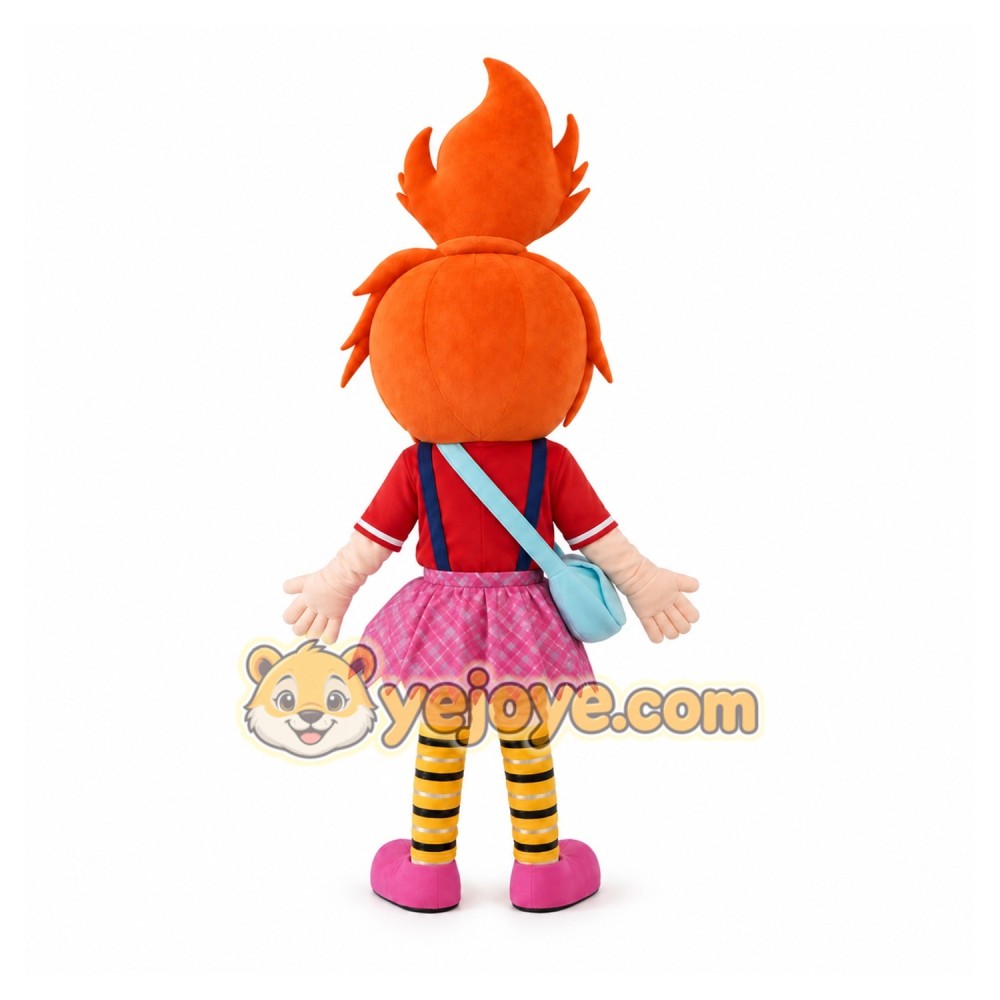Orange Hair Girl Mascot Costumes Orange Hair Girl Mascot Costumes