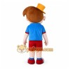 Orange Hat Boy Mascot Costume