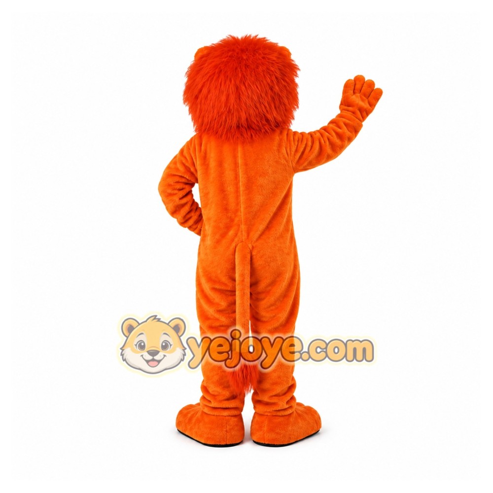 Orange Lion Mascot Costume Orange Lion Mascot Costume