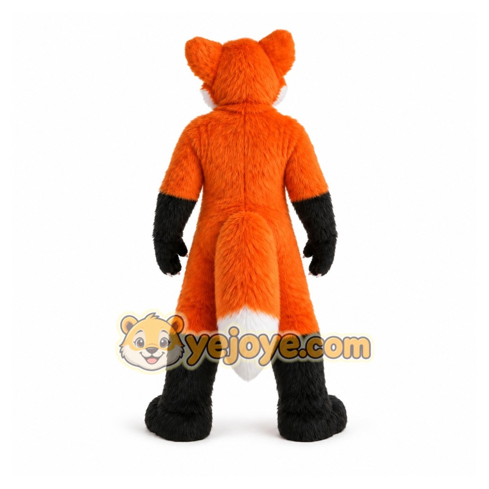 Orange Long Fur Husky Fox Dog Fursuit Mascot Costume Orange Long Fur Husky Fox Dog Fursuit Mascot Costume