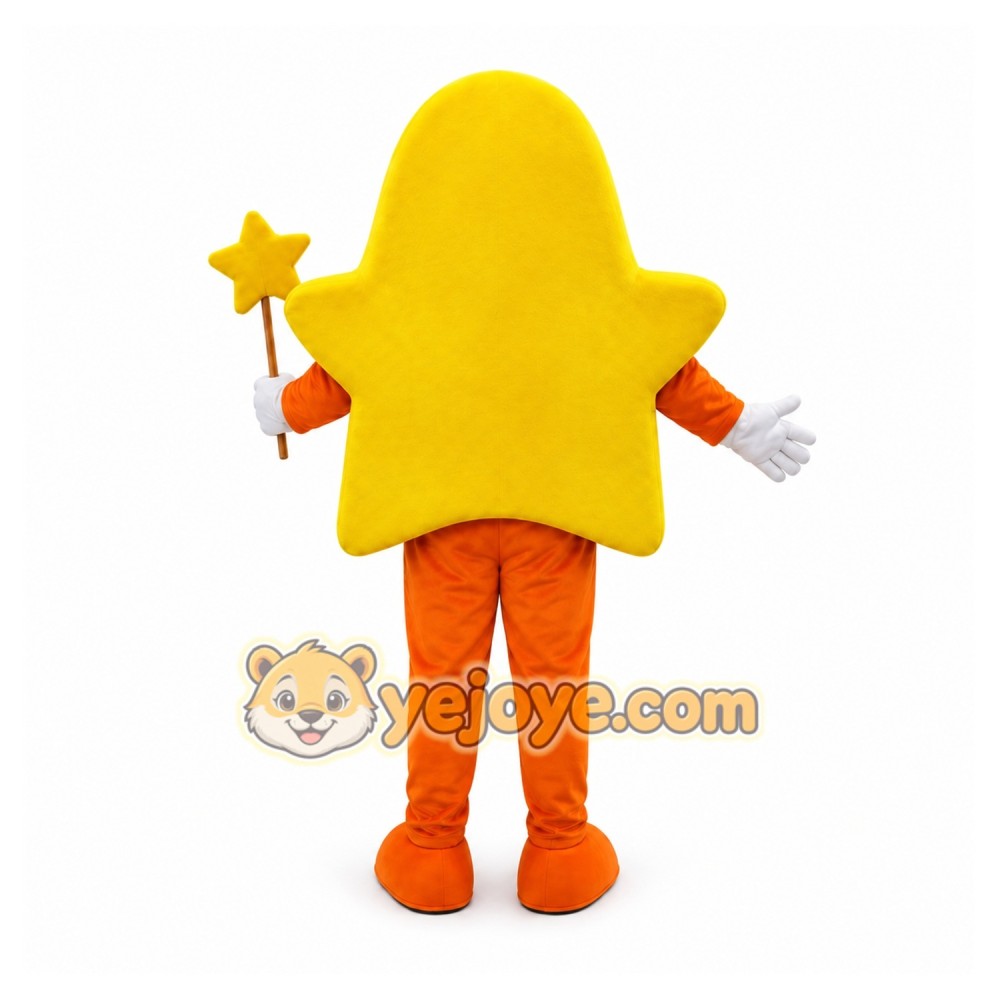 Orange Starfish Mascot Costume Orange Starfish Mascot Costume