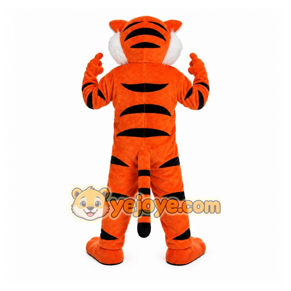 Orange Tiger Cartoon Mascot Costume Orange Tiger Cartoon Mascot Costume