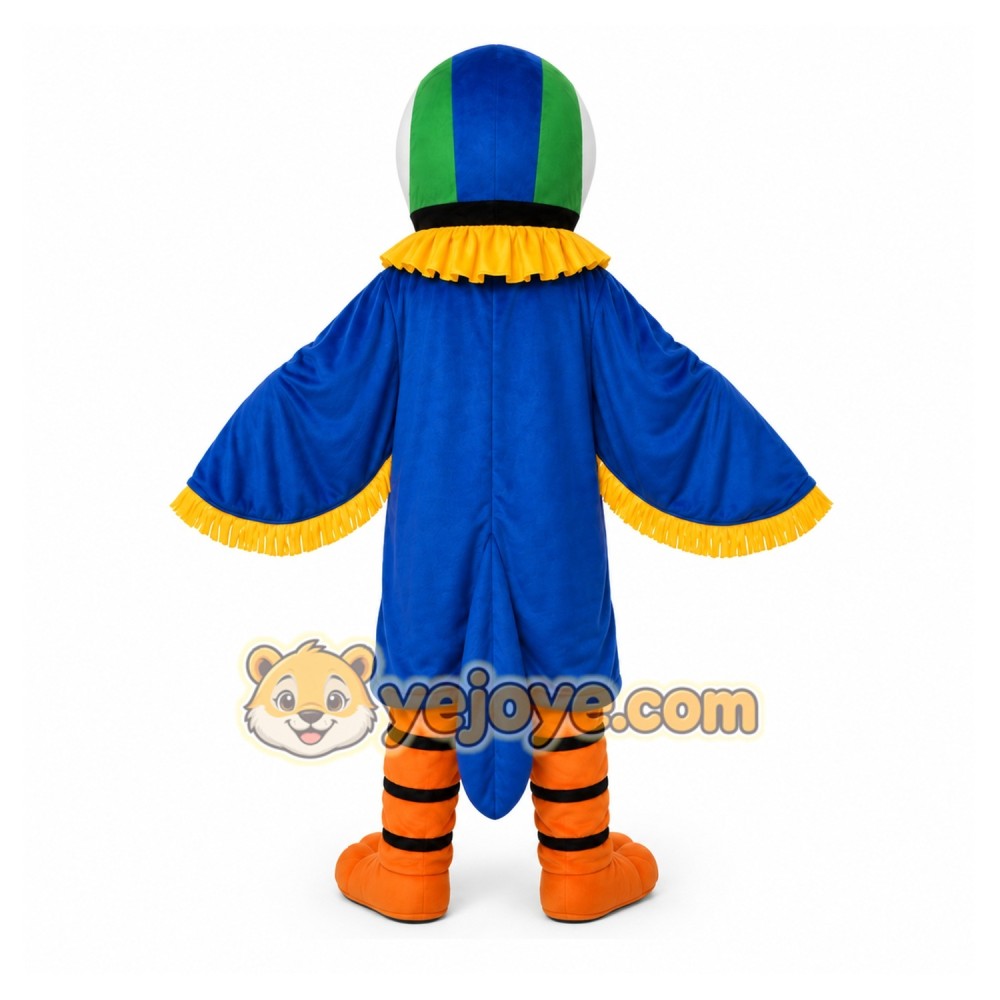 Parrot Blue Bird Cartoon Mascot Costume Parrot Blue Bird Cartoon Mascot Costume