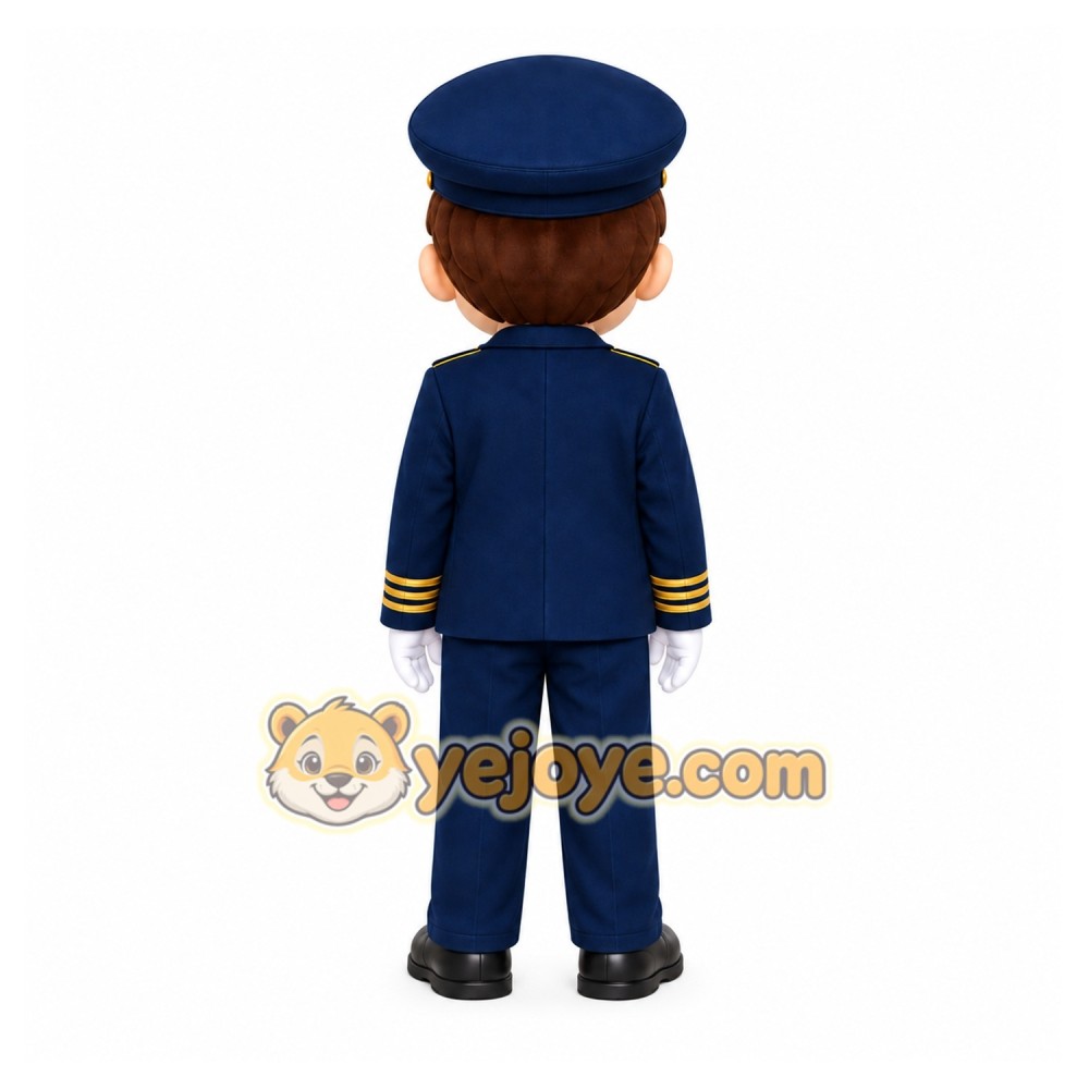 Pilot Boy Mascot Costume